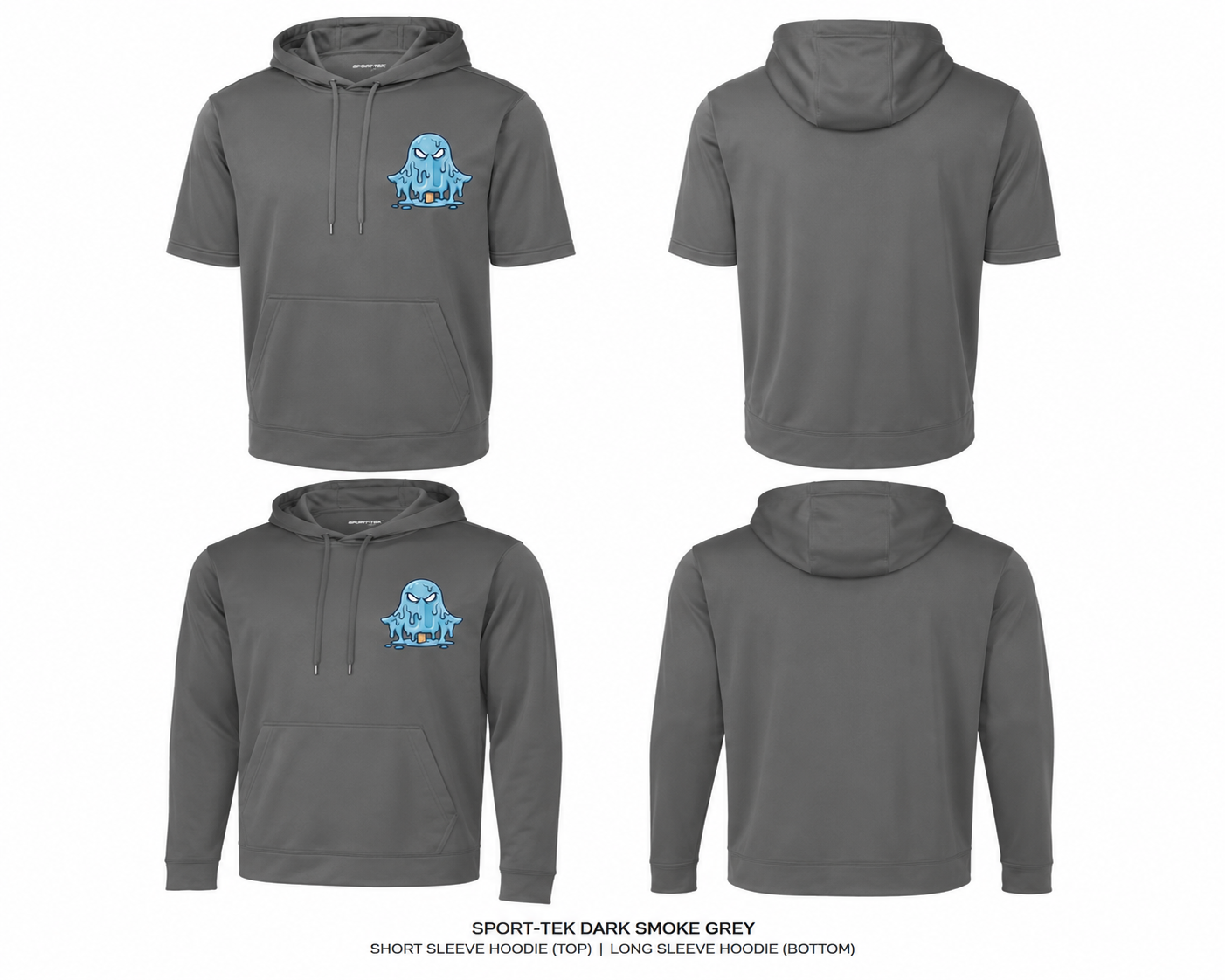 Phantoms grey hoodie Short and long sleeve