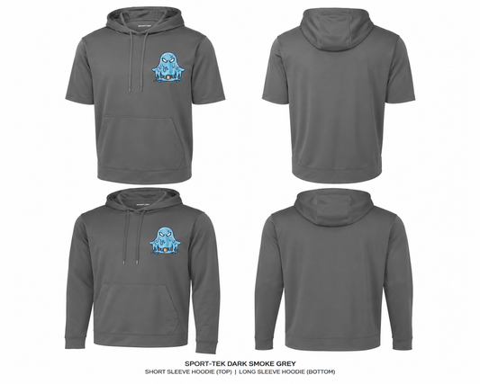 Phantoms grey hoodie Short and long sleeve
