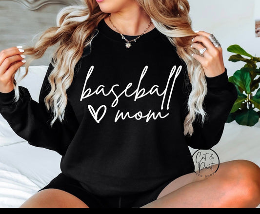 Baseball Mom Heart