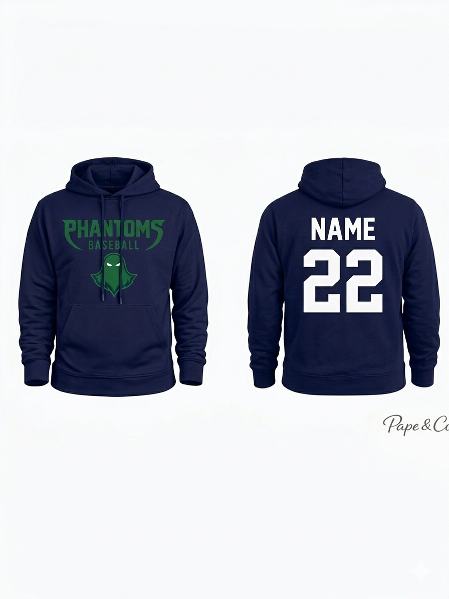Phantoms navy hoodie
